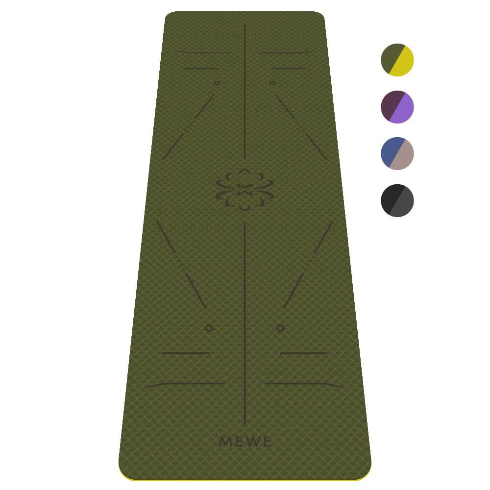 MEWE Eco Friendly TPE Yoga Mat丨Yogi Premium Yoga Mat丨Byfactory